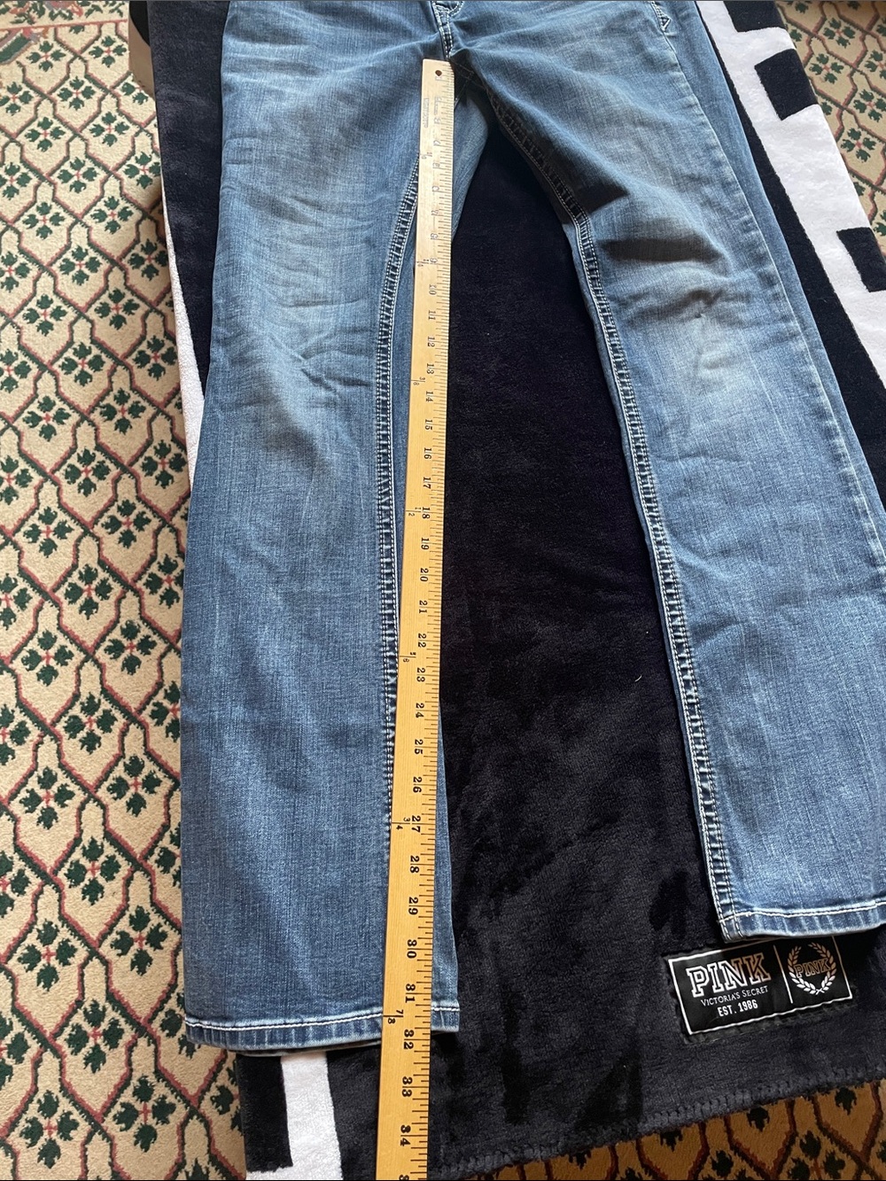 Grace in LA Light Blue Straight-Leg Jeans with Embroidered Dreamcatcher Pockets - Picture 6 of 8